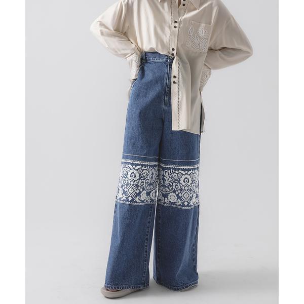 「JOURNAL STANDARD」 デニムパンツ 36 ブルー レディース