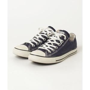 「CONVERSE」 ローカットスニーカー 23.5cm ネイビー レディース
