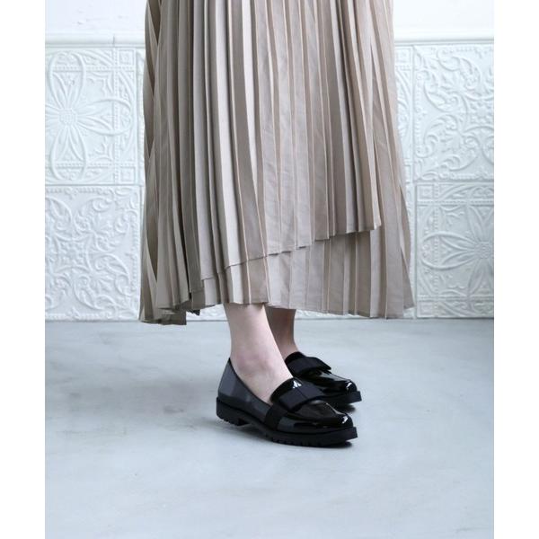 ローファー 入学式 卒業式 「26春夏新作」Atria/ワイドリボンローファー レディース