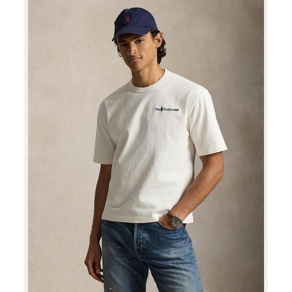 tシャツ リラックス フィット ロゴ ジャージー Tシャツ メンズ