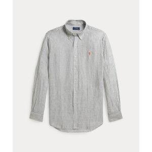 【極美品】近年 ラルフローレン リネン100％ シャツ クラシックフィット 白 POLO RALPH LAUREN（ポロ・ラルフローレン） シャツ クラシック