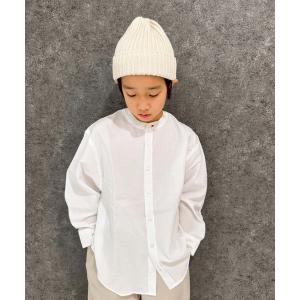 ブラウス シャツ 無地レギュラー バンドカラー オーバーシャツ（914-02） キッズ 子供服 男の子 女の子