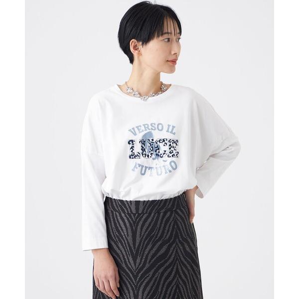 tシャツ 「カタログ掲載・ウォッシャブル」アニマルエンブロイダリーカットソー レディース