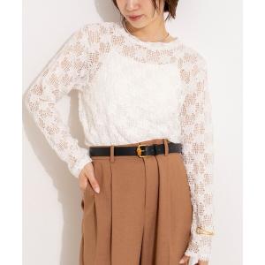 tシャツ ウォッシャブルレースロンT レディース