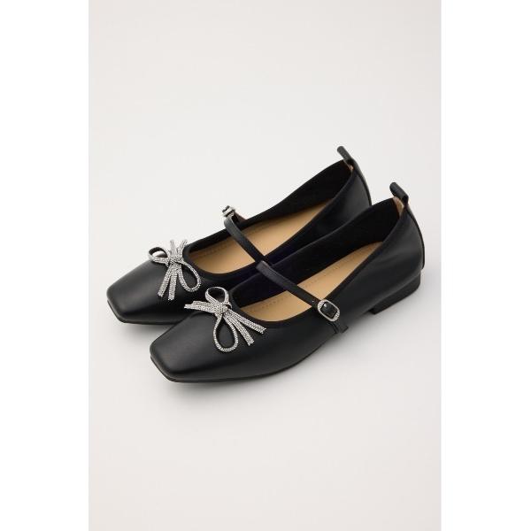 バレエシューズ パンプス クロスリボンメリージェーンフラット