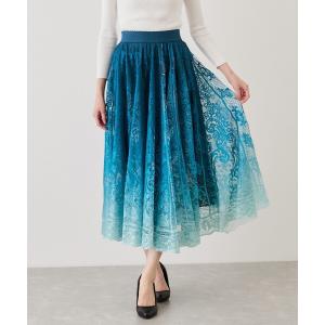 スカート レースグラデーションサークルスカート