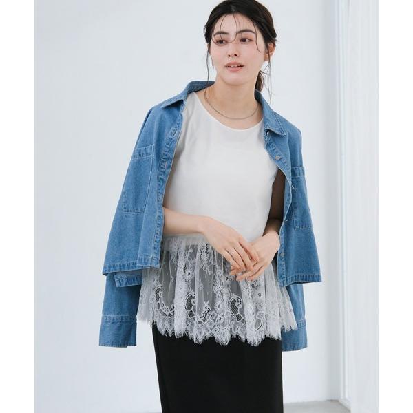 タンクトップ ノースリーブ アソート裾レイヤードノースリーブ / 660042 レディース