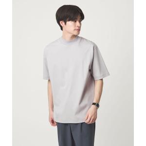 tシャツ オーガニックコットン ポンチ モックネック Tシャツ -接触冷感- メンズ