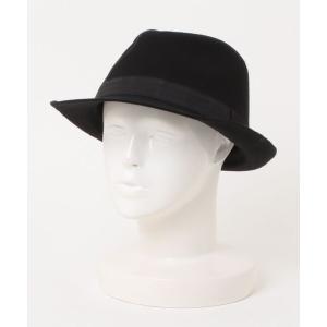 帽子 ハット ワッフル生地 中折れハット / モノトーン シンプルハット メンズ レディース