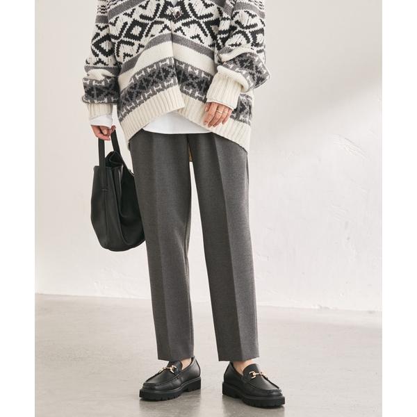 「FRAMeWORK」 スラックス 34 チャコールグレー レディース