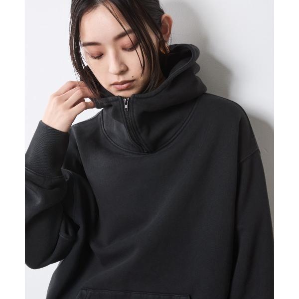 「CHIC STYLE」 プルオーバーパーカー LL スミクロ レディース