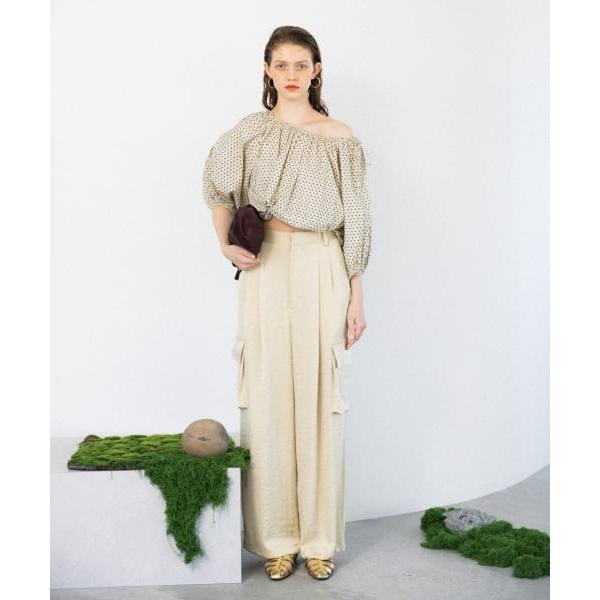 「KBF」 カーゴパンツ ONE ライトベージュ レディース