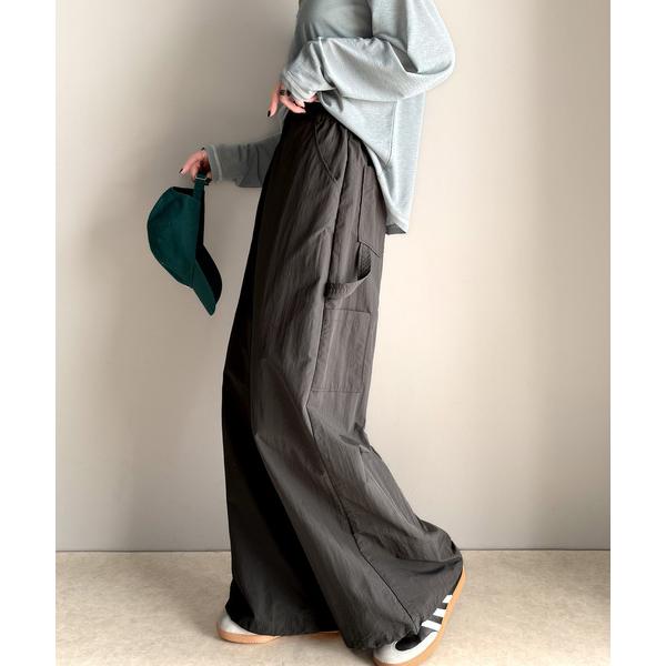 「Java」 パンツ MEDIUM チャコール レディース