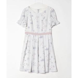 「LAISSE PASSE」 半袖ワンピース 36 グレー レディース