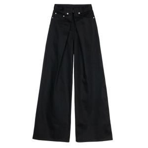 「JOHN LAWRENCE SULLIVAN」 パンツ MEDIUM ブラック×ブラック レディース