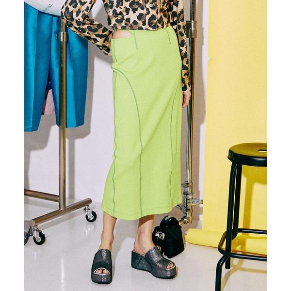 「MAISON SPECIAL」 ロングスカート FREE ライトグリーン レディース