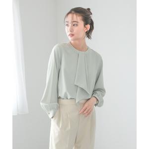 「GLOBAL WORK」 長袖ブラウス MEDIUM ミント レディース