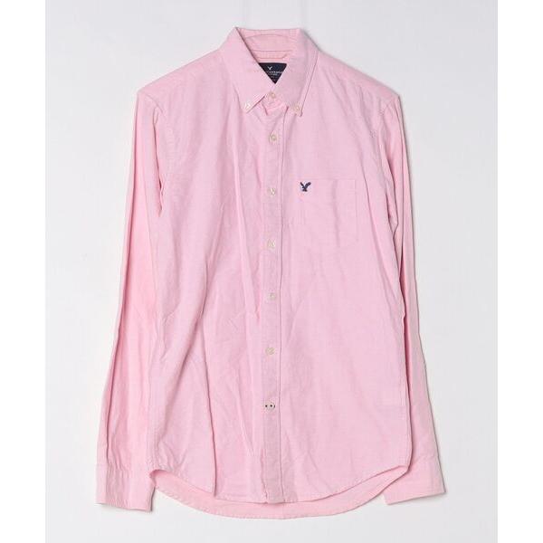 「American Eagle」 長袖シャツ X-SMALL ピンク メンズ