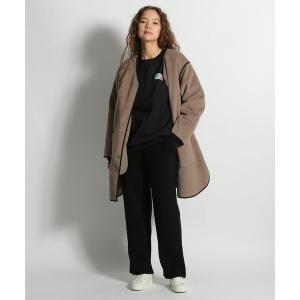 「niko and...」 ノーカラーコート LARGE グレー レディース