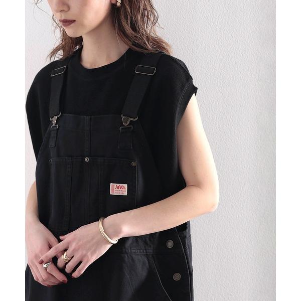 「Java」 オーバーオール LARGE ブラック レディース