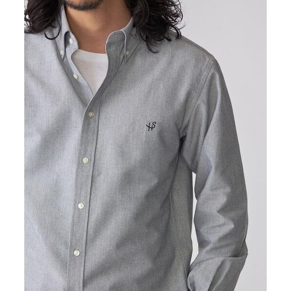 「SHIPS」 長袖シャツ LARGE グレー メンズ