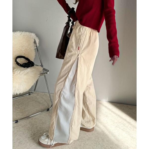 「Java」 イージーパンツ MEDIUM アイボリー レディース