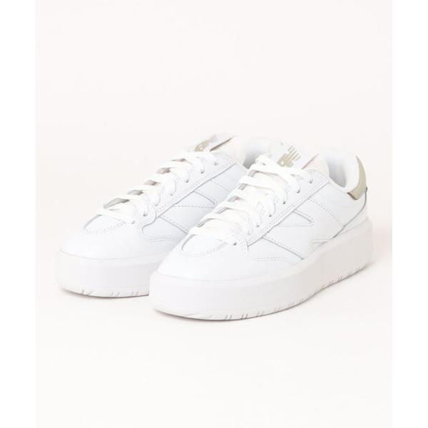 「New Balance」 ローカットスニーカー 23.0cm ホワイト×グリーン メンズ