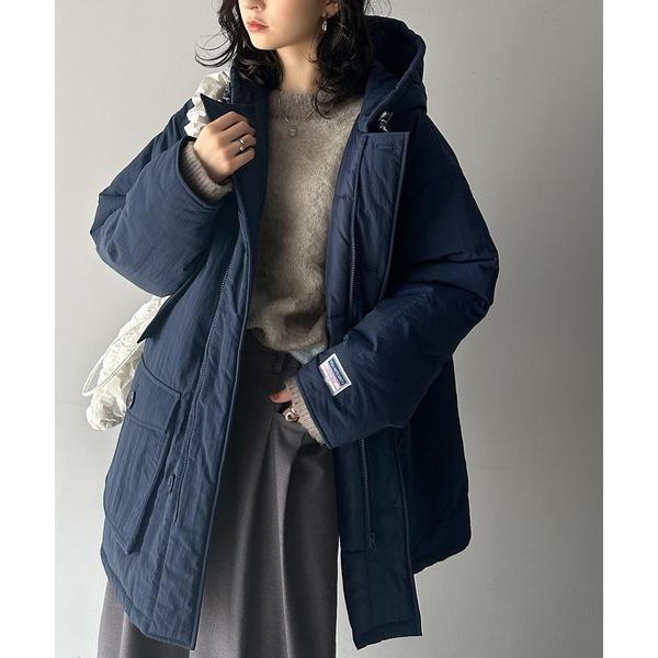 「Java」 コート LARGE ネイビー レディース