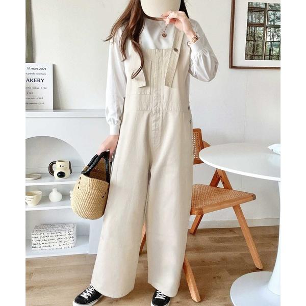 「Java」 オーバーオール SMALL ベージュ レディース