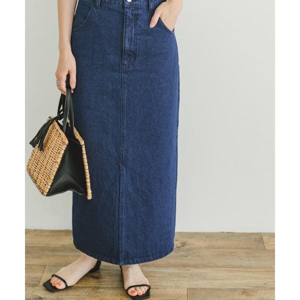 「ITEMS URBANRESEARCH」 デニムスカート SMALL インディゴブルー レディース