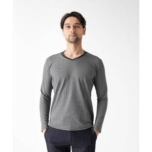 「MICHEL KLEIN HOMME   」 長袖Tシャツ MEDIUM ダークグレー メンズ