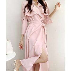 「Primazel」 長袖ワンピース M ピンク レディース