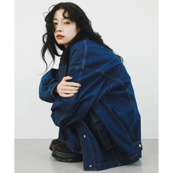 「KBF」 デニムジャケット ONE ブルー レディース