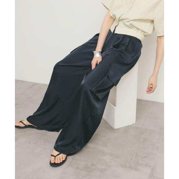 「KBF」 パンツ ONE ネイビー レディース