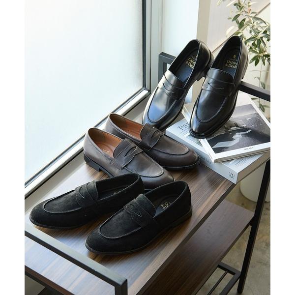 「London Shoe Make」 ローファー UK7.5 ダークブラウン メンズ