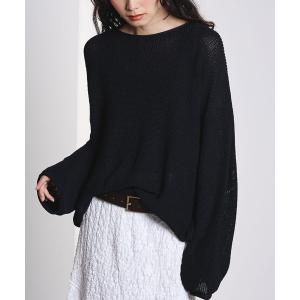 ニット セーター SHEER KNIT PULLOVER レディース