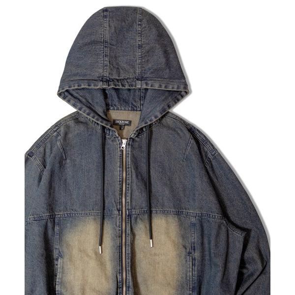 デニムジャケット gジャン JE PROCESSING DENIM HOOD JACKET メンズ ...