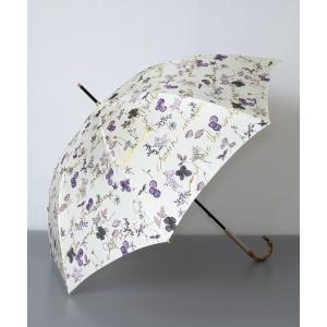 折りたたみ傘 「 JILL STUART（ジル スチュアート）」ボタニカル箔文字プリント 雨傘（長傘） レディース