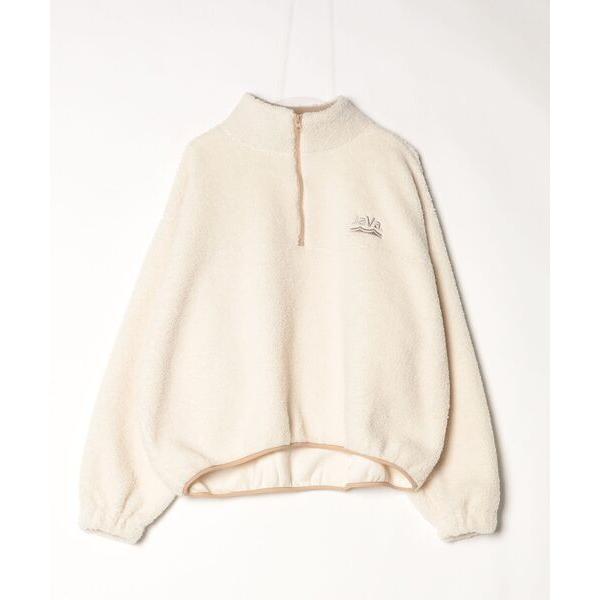 「Java」 ワンポイント長袖カットソー S ベージュ レディース