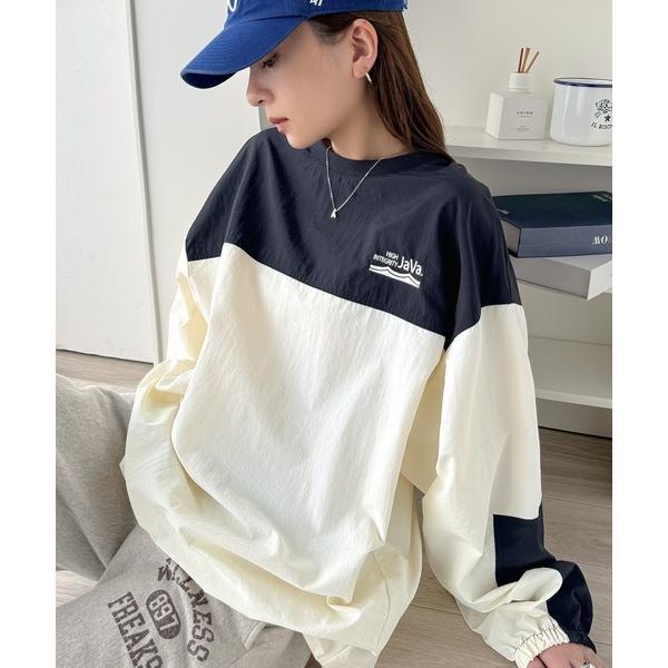 「Java」 長袖ブラウス MEDIUM ネイビー レディース