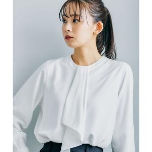「GLOBAL WORK」 長袖ブラウス LARGE オフホワイト レディース