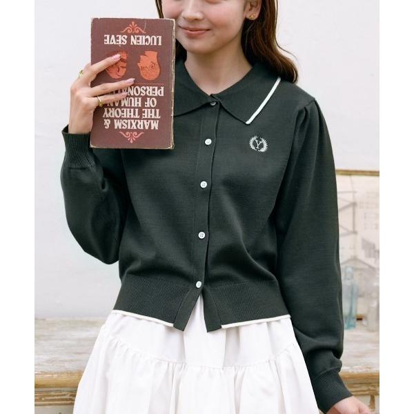 「INTER FACTORY」 ニットカーディガン FREE グリーン レディース