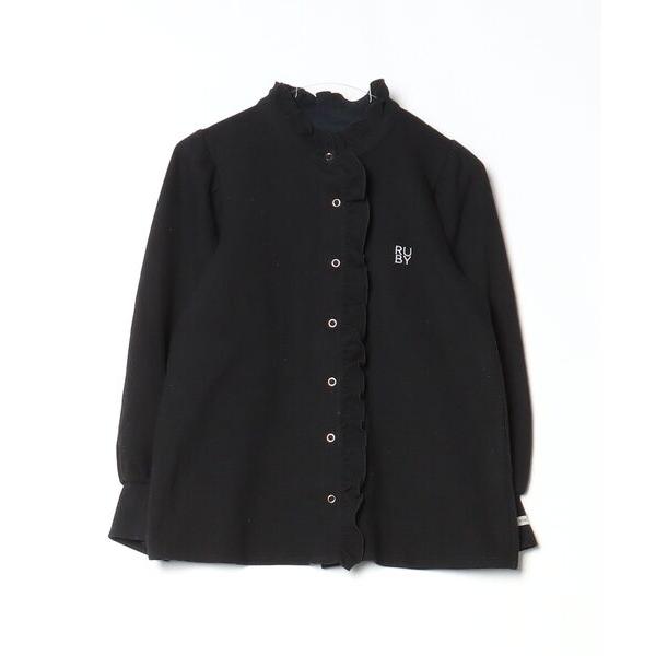 「RUBY AND YOU」 ワンポイントカーディガン FREE ブラック レディース