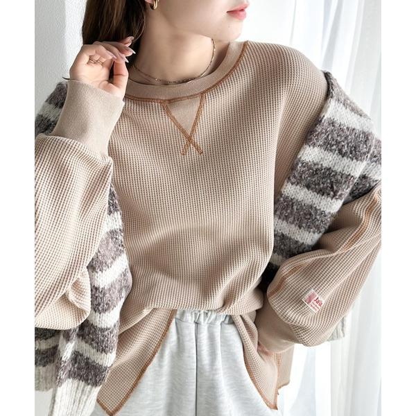 「Java」 長袖カットソー LARGE ベージュ レディース