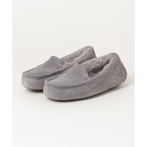 「UGG」 モカシンシューズ 22cm グレー レディース