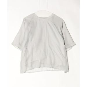 「GLOBAL WORK」 半袖Tシャツ M グレー レディース