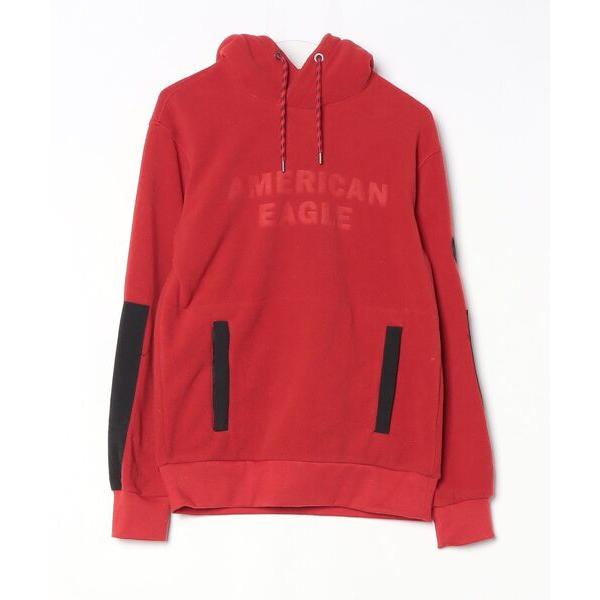 「American Eagle」 プルオーバーパーカー X-SMALL レッド レディース