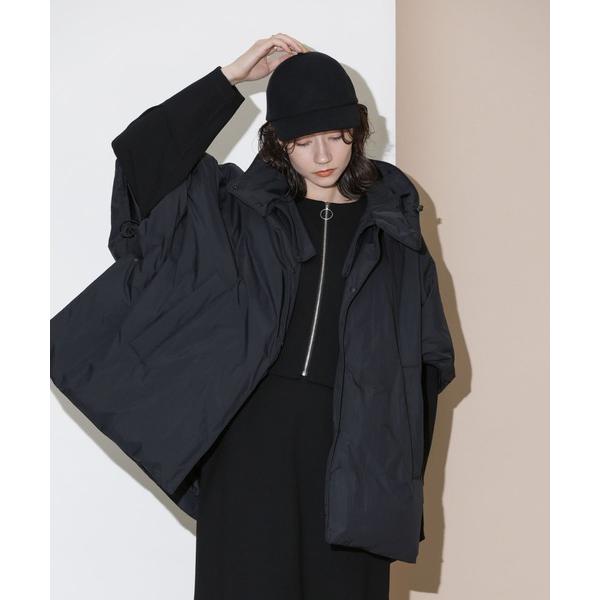 「NANO universe」 ポンチョ「NISHIKAWAコラボ」 FREE ブラック レディース