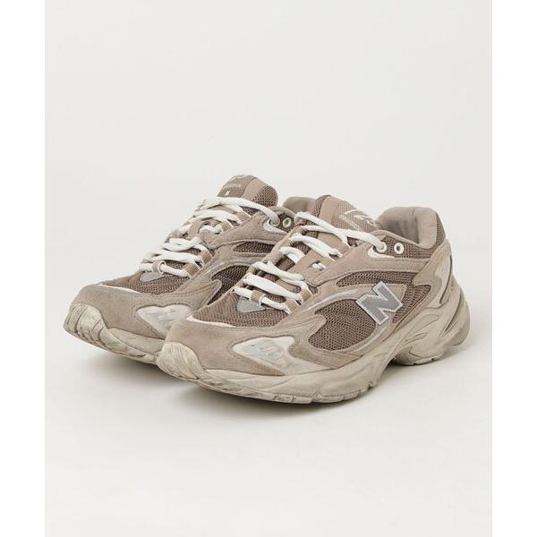 「New Balance」 ローカットスニーカー 24.5cm ベージュ メンズ