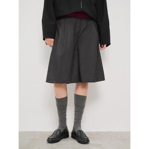 「CHAROL」 ハーフパンツ S グレー レディース
